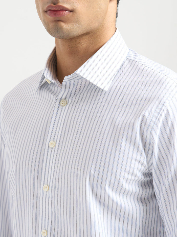 Striped Stretch Slim Fit Shirt
