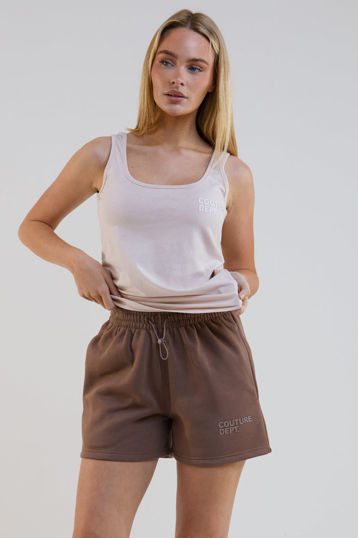 Sunset Sweat Shorts - Brown