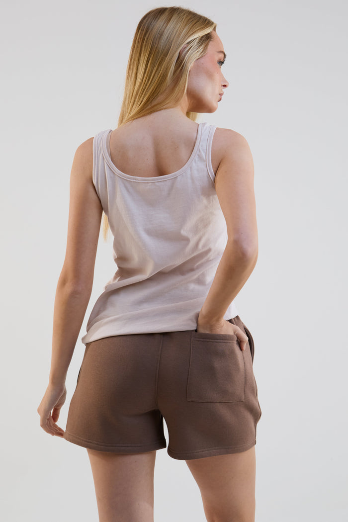 Sunset Sweat Shorts - Brown