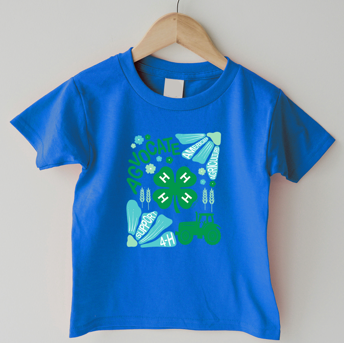 Support 4-H Floral Blue/Green– Infant/Toddler/Youth