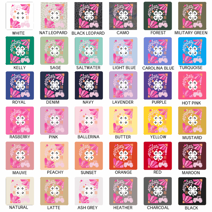 Support 4-H Floral Pink/Orange– Infant/Toddler/Youth