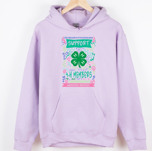 Support 4-H Members Sketch– Hoodie