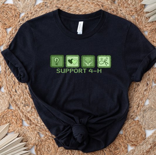 Support 4-H Stamp- Bella Canvas T-Shirt
