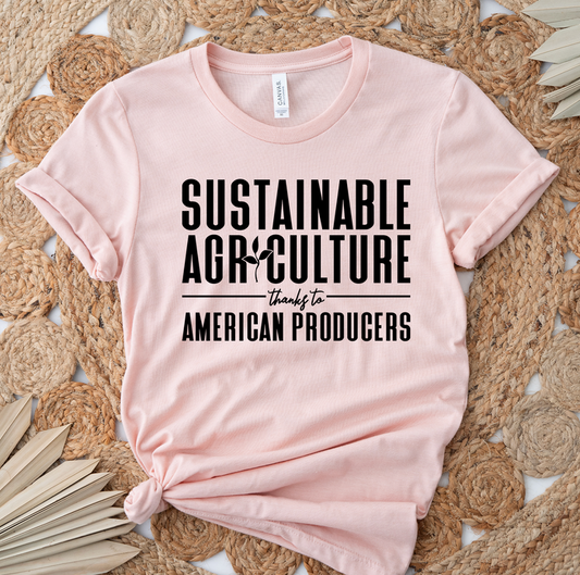 Sustainable Agriculture Black Ink – Bella Canvas T-Shirt