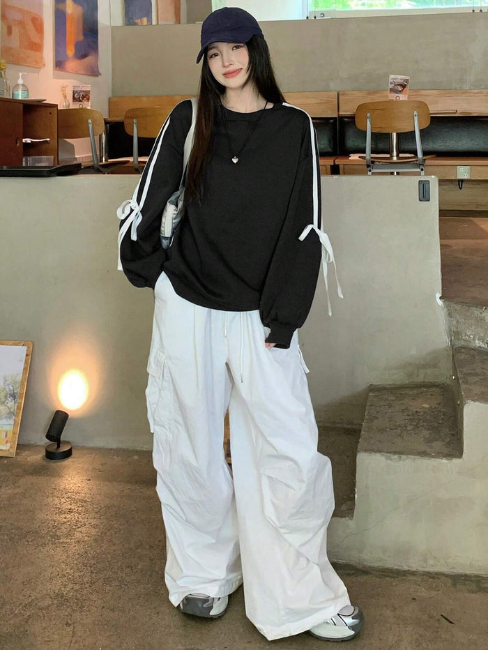 SXV BOW ribbion sweatshirt