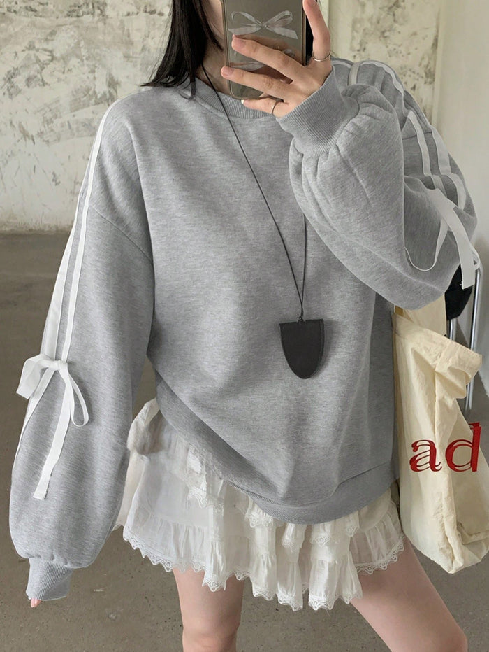 SXV BOW ribbion sweatshirt
