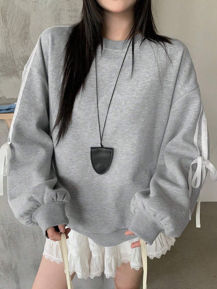 SXV BOW ribbion sweatshirt