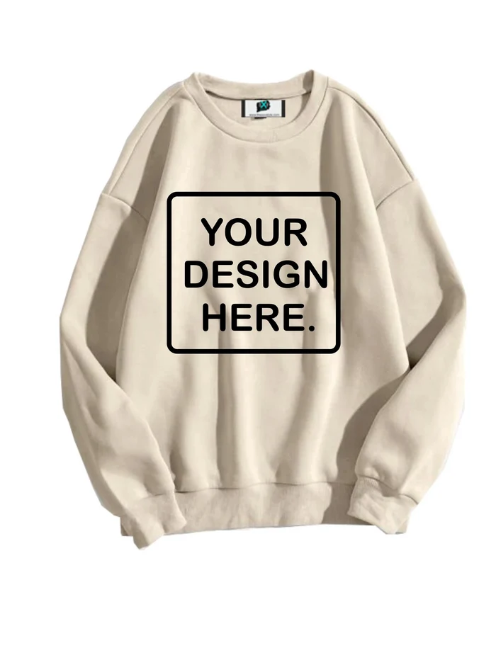 SXV  'CUSTOM’ Printed Cool Aesthetic Drop Shoulder Oversized Baggy Sweatshirt