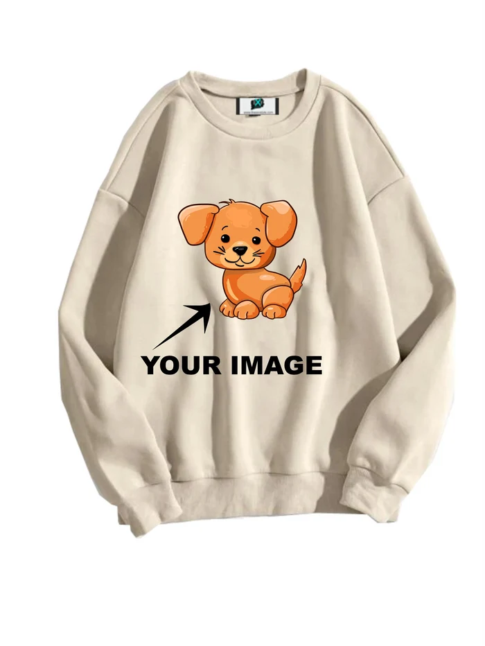 SXV  'CUSTOM’ Printed Cool Aesthetic Drop Shoulder Oversized Baggy Sweatshirt