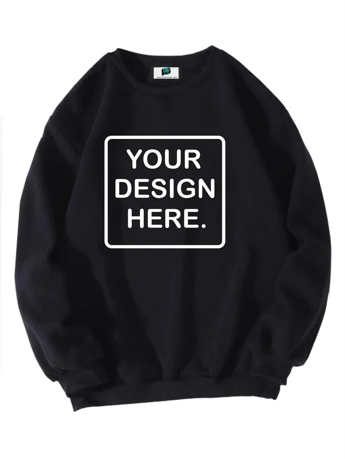 SXV  'CUSTOM’ Printed Cool Aesthetic Drop Shoulder Oversized Baggy Sweatshirt