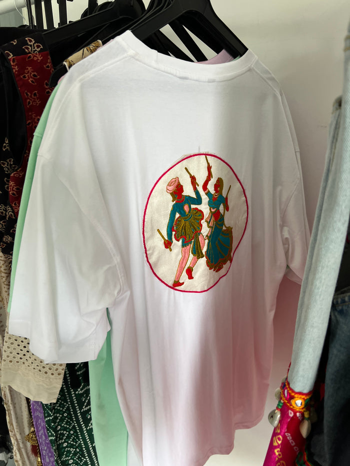SXV Genz Navratri Printed Cool Aesthetic Oversized Baggy T-shirt
