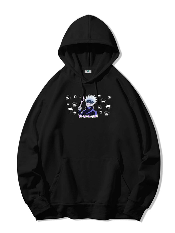 SXV  'GOJO’ Printed Cool Aesthetic Sweatshirt Hoodie