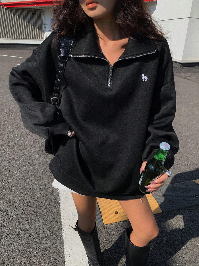 SXV hourse printed half placket