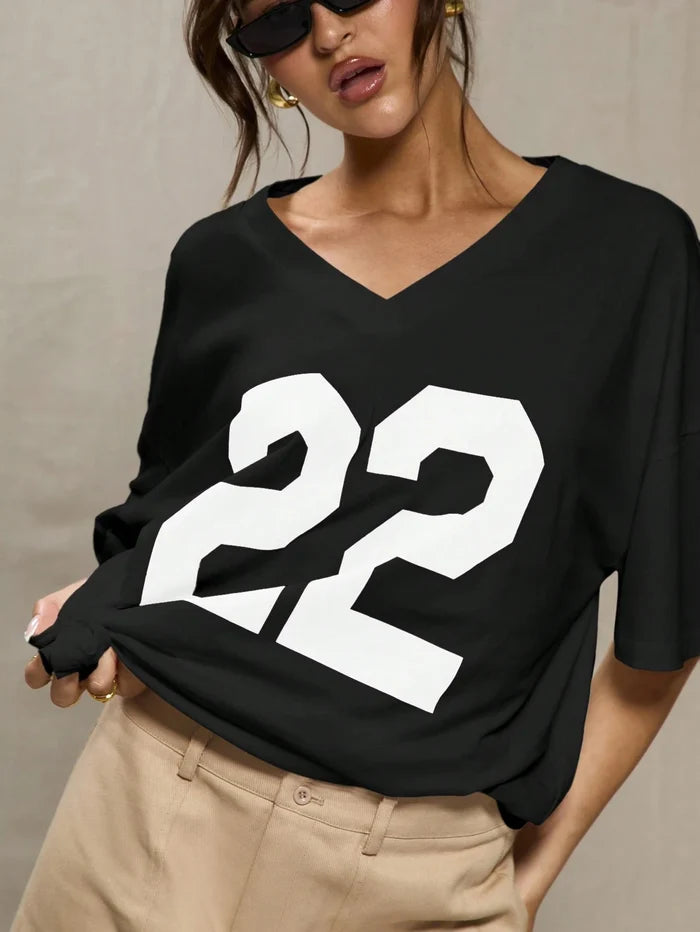 SXV Sport Black Oversized Baseball T Shirt Graphic Tees