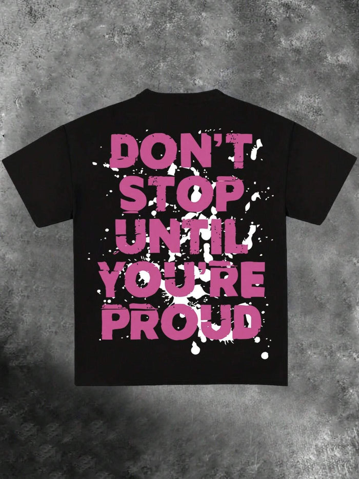 SXV Summer Casual Human Figure & Slogan Print T-Shirt Graphic Tees Women Tops