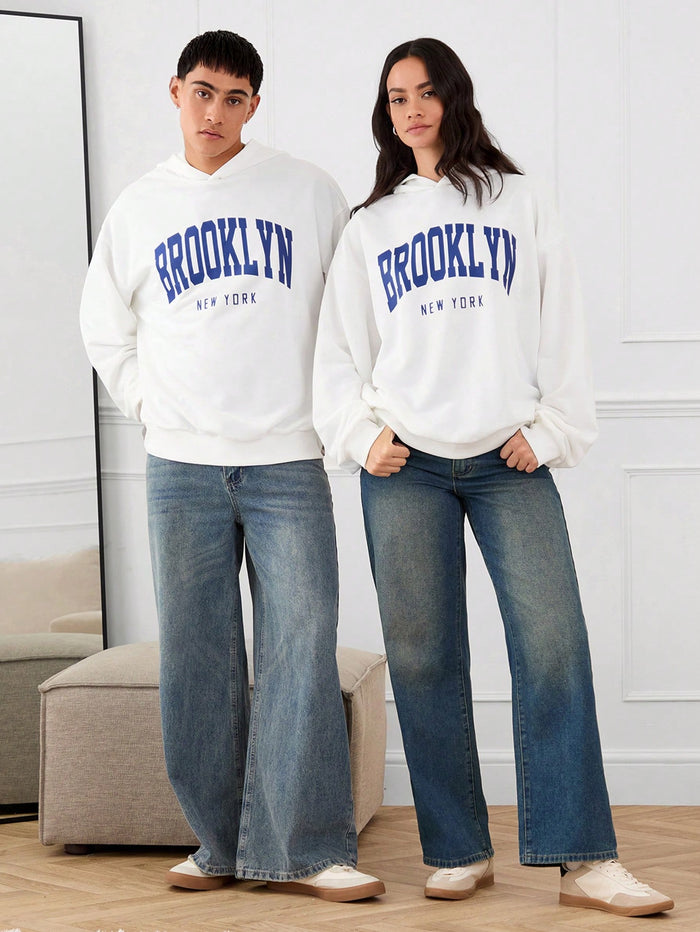 SXV Unisex Casual Brooklyn newyork printed Sweat Hoodie