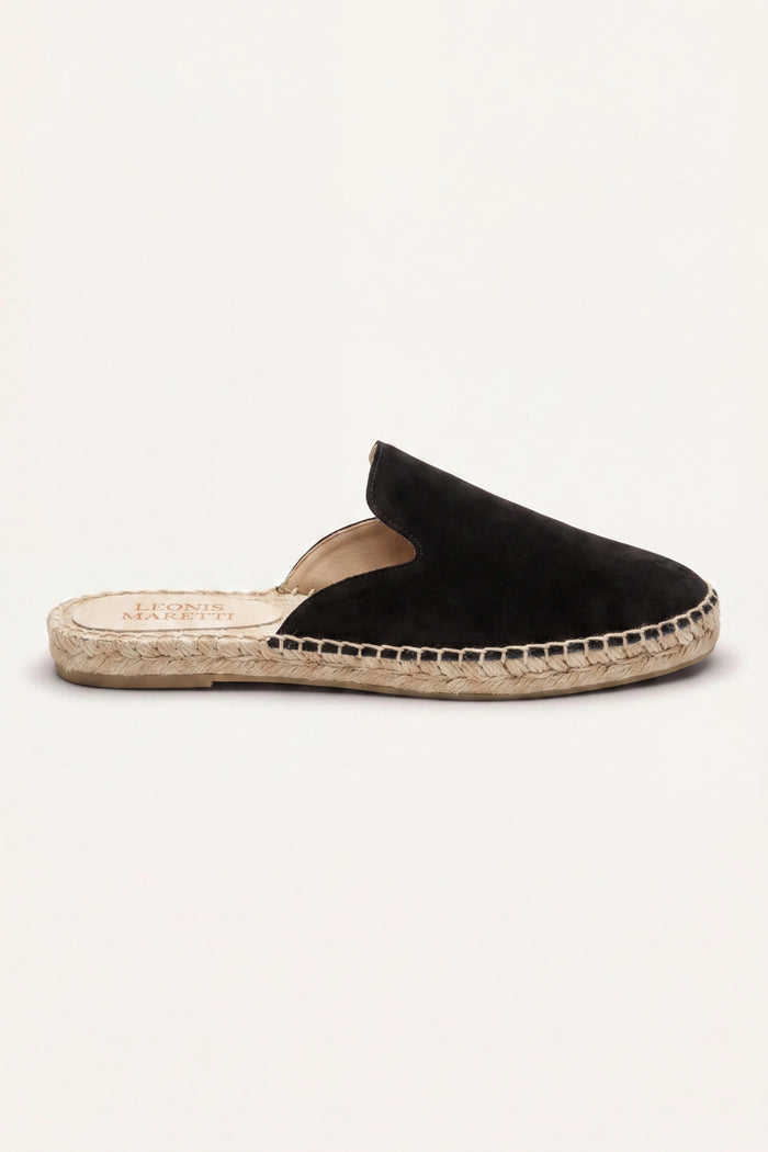 Taormina Espadrille Mule Black