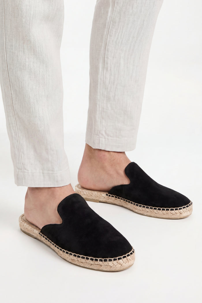 Taormina Espadrille Mule Black