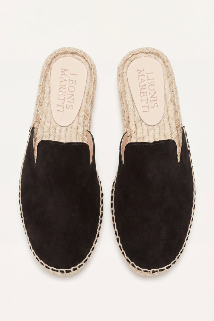 Taormina Espadrille Mule Black