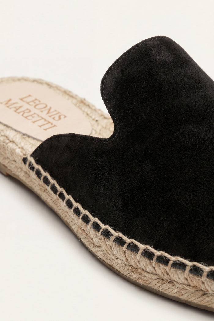 Taormina Espadrille Mule Black