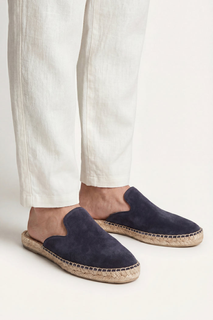 Taormina Espadrille Mule Navy