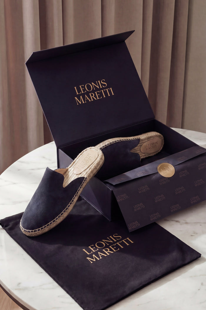 Taormina Espadrille Mule Navy