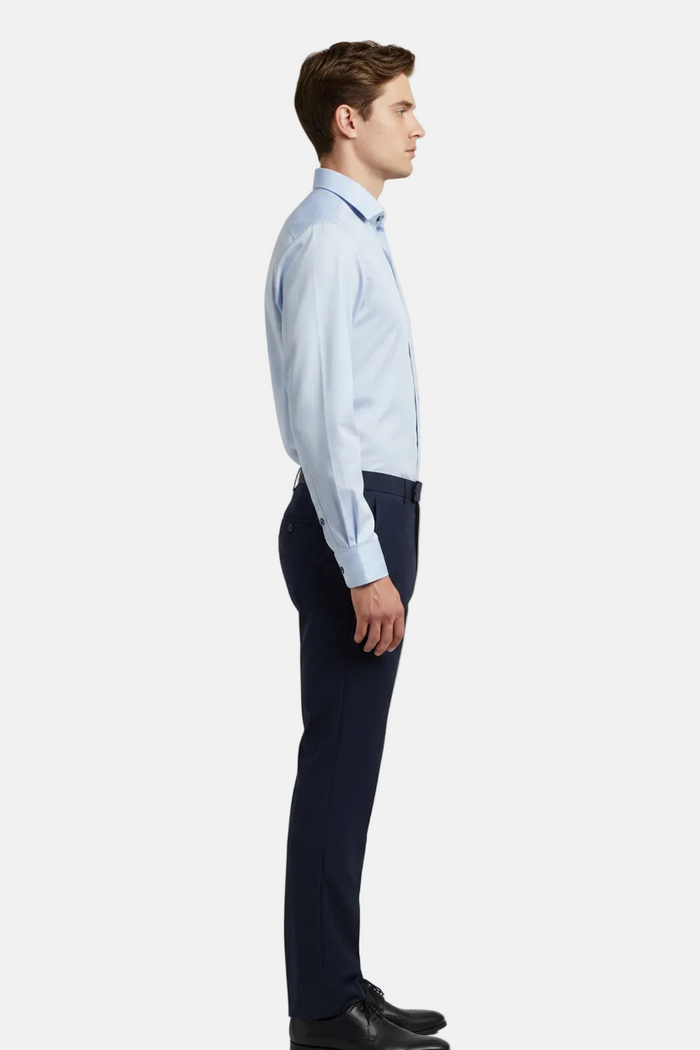 Terlox Light Blue Shirt - Side View