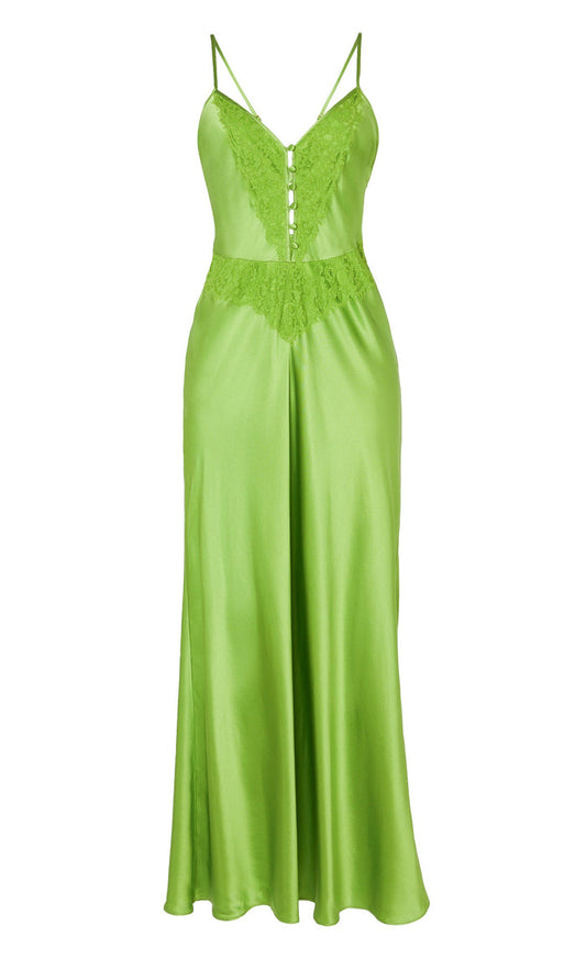 Thalia Slip Dress - Green