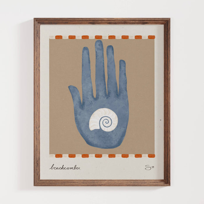 The Beachcomber | Coastal Art Print