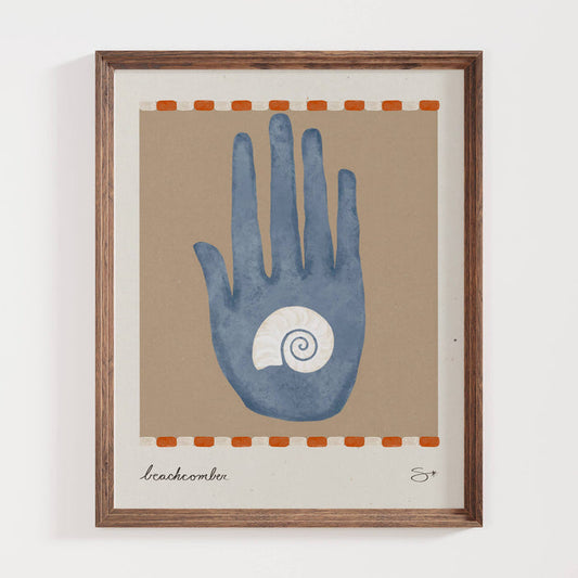 The Beachcomber | Coastal Art Print