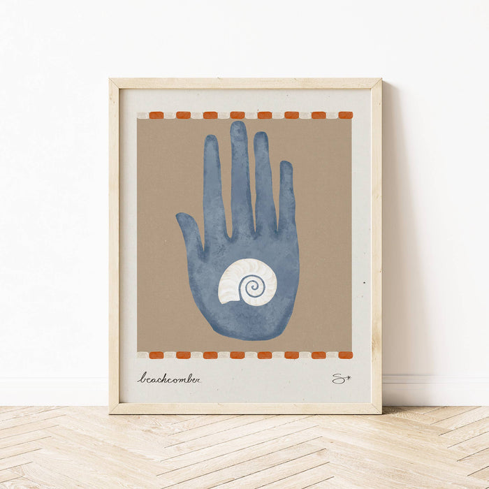 The Beachcomber | Coastal Art Print