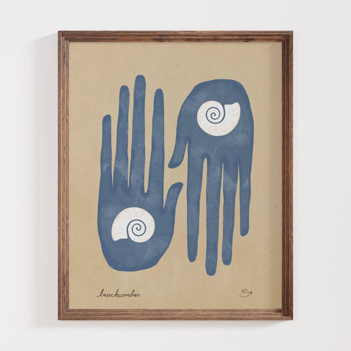 The Beachcomber | Coastal Art Print
