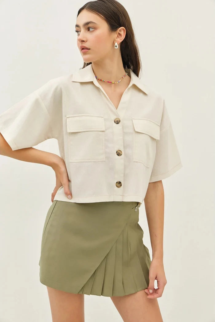 The Easy Days Cotton Linen Set Top