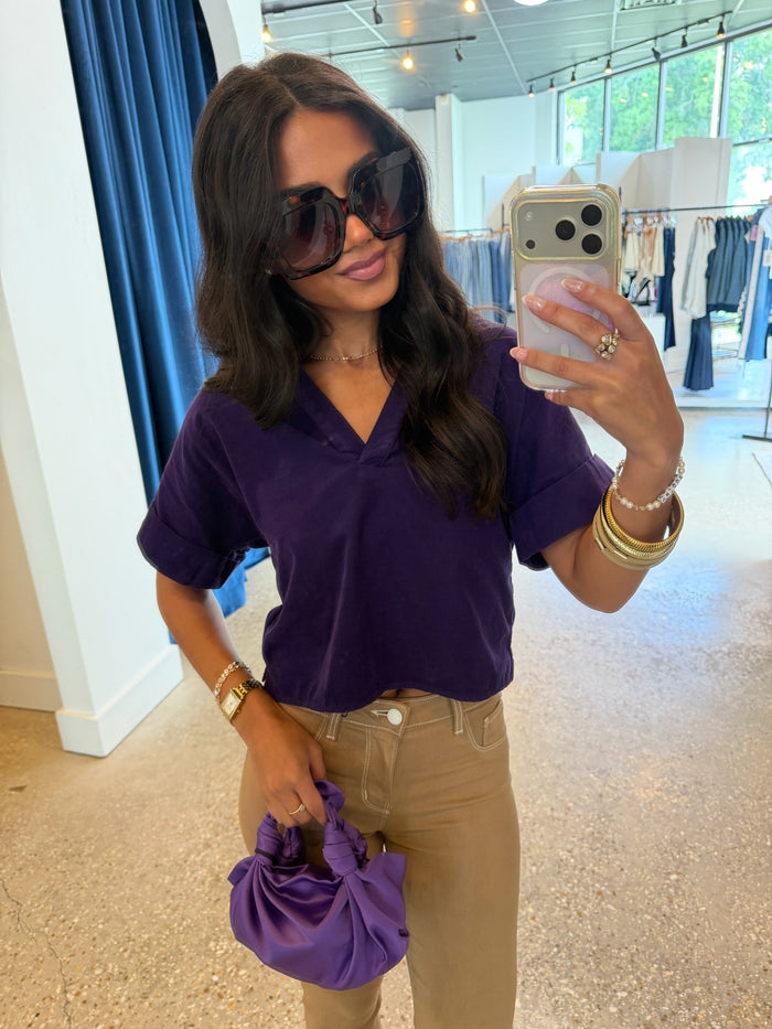 The Knot Bag in Purple - Amor Lafayette