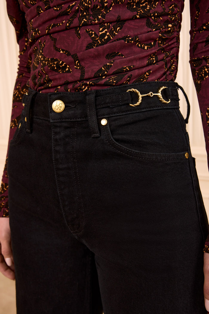 The Stretch Valory Flare Jean - Noir