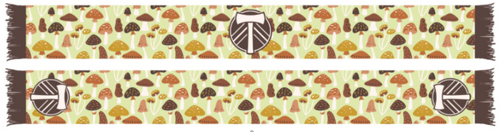 TIMBERS 2026 MUSHROOM SCARF