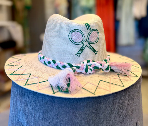 Tipsy Threads Embroidered Panama Hat