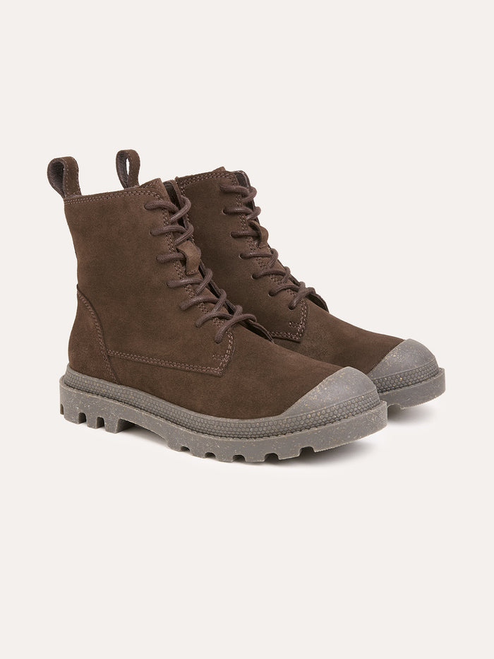 Toe Cap Lace Up Boots