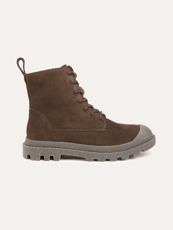 Toe Cap Lace Up Boots