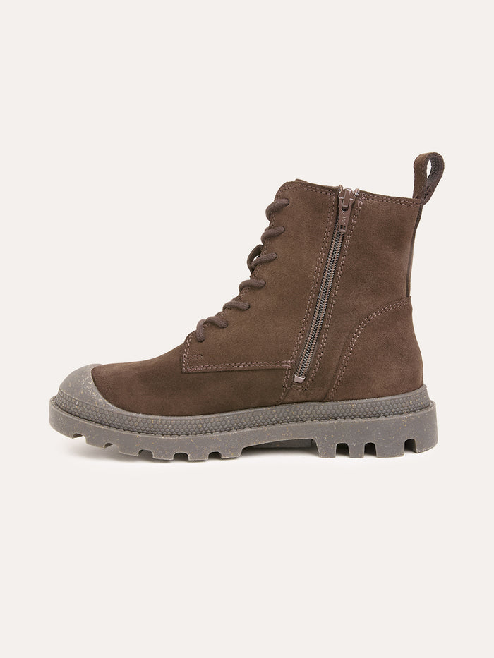 Toe Cap Lace Up Boots