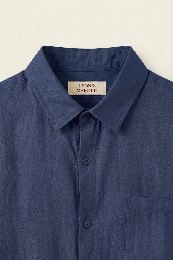 Torino Linen Shirt Blue