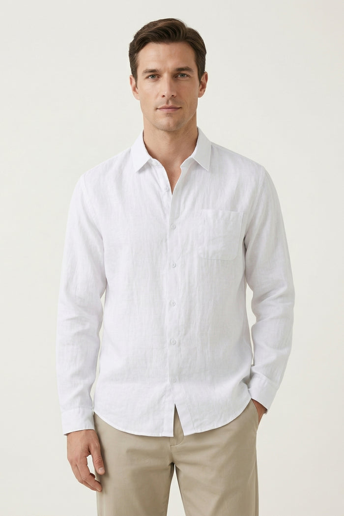 Torino Linen Shirt White
