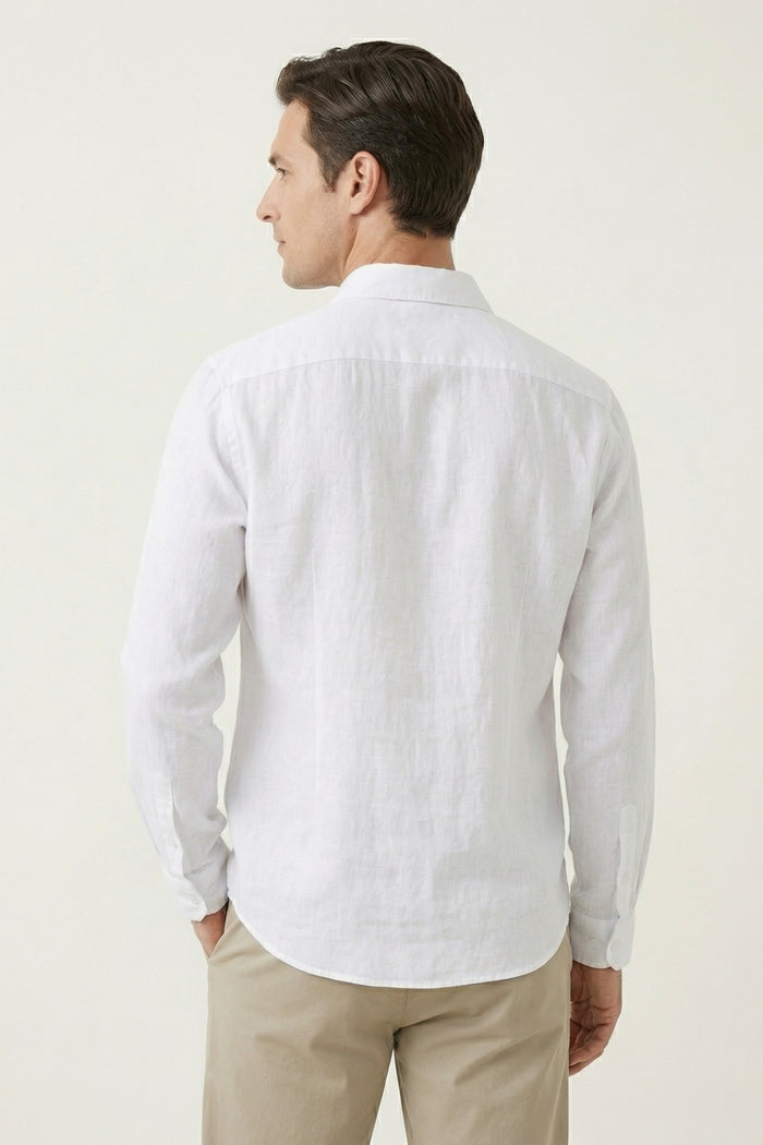 Torino Linen Shirt White