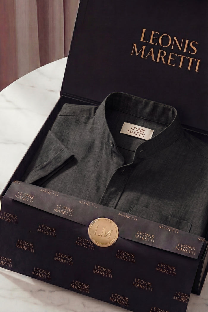 Treviso Linen Short Sleeve Black