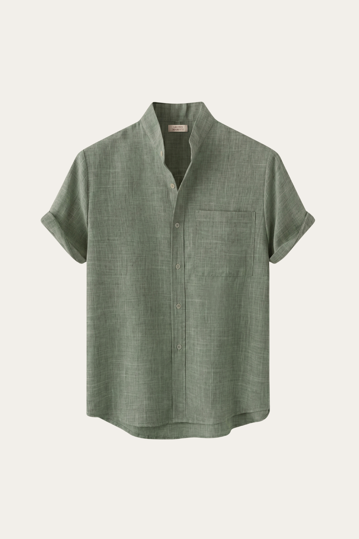 Treviso Linen Short Sleeve Green