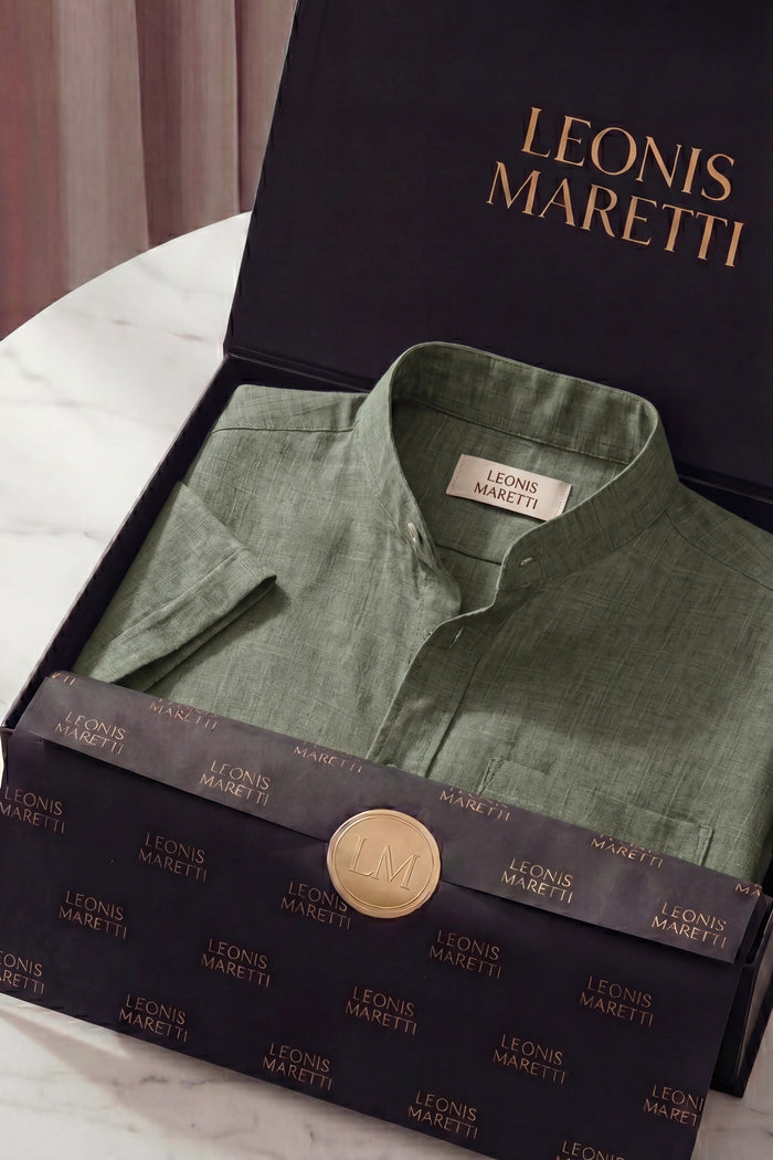 Treviso Linen Short Sleeve Green