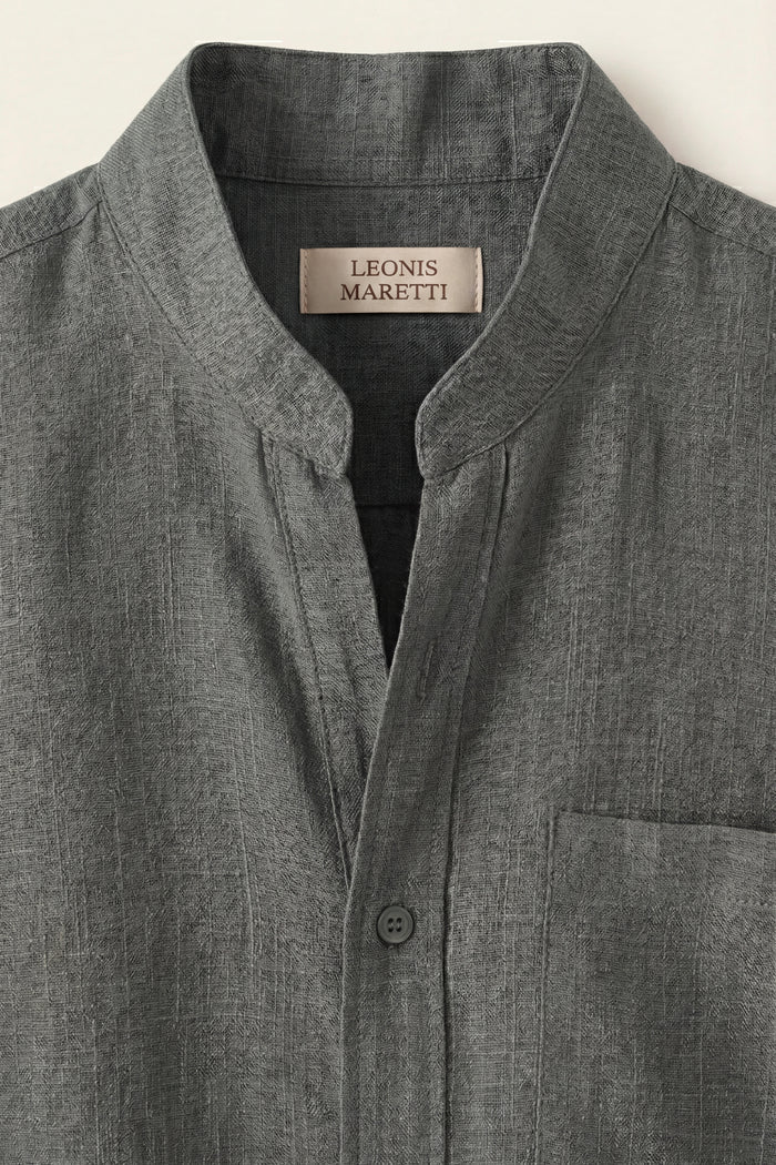 Treviso Linen Short Sleeve Grey