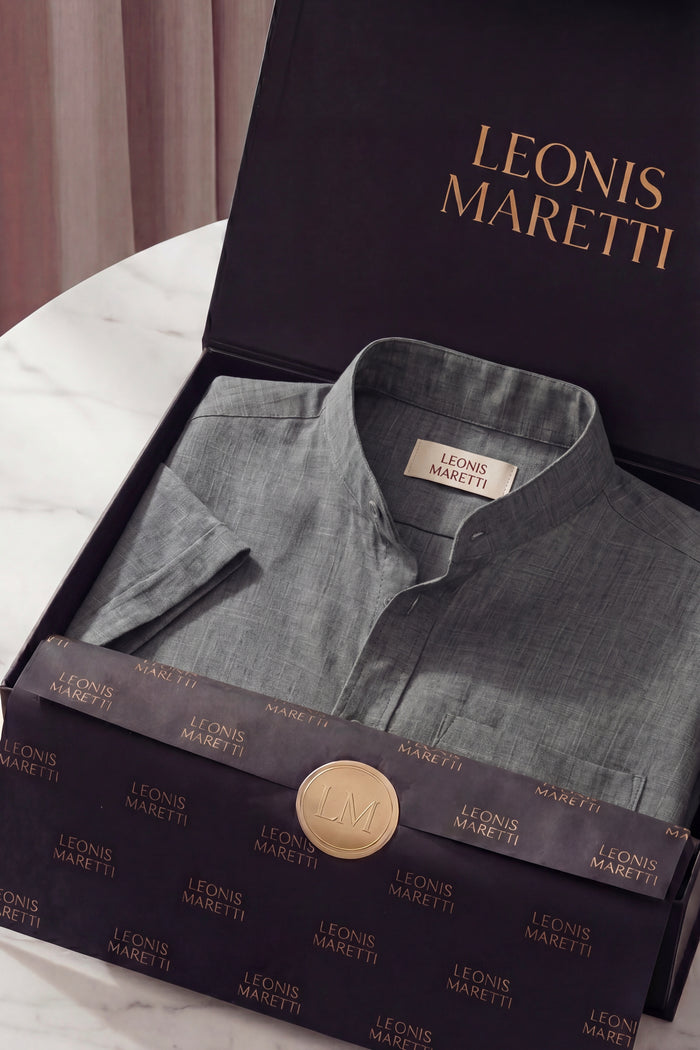 Treviso Linen Short Sleeve Grey