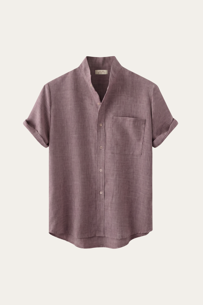 Treviso Linen Short Sleeve Purple
