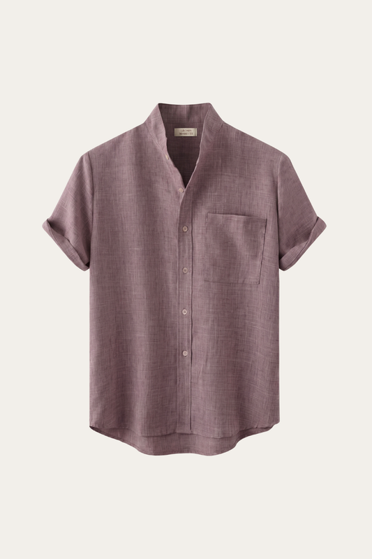 Treviso Linen Short Sleeve Purple
